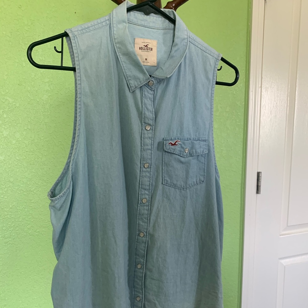 Hollister denim button down